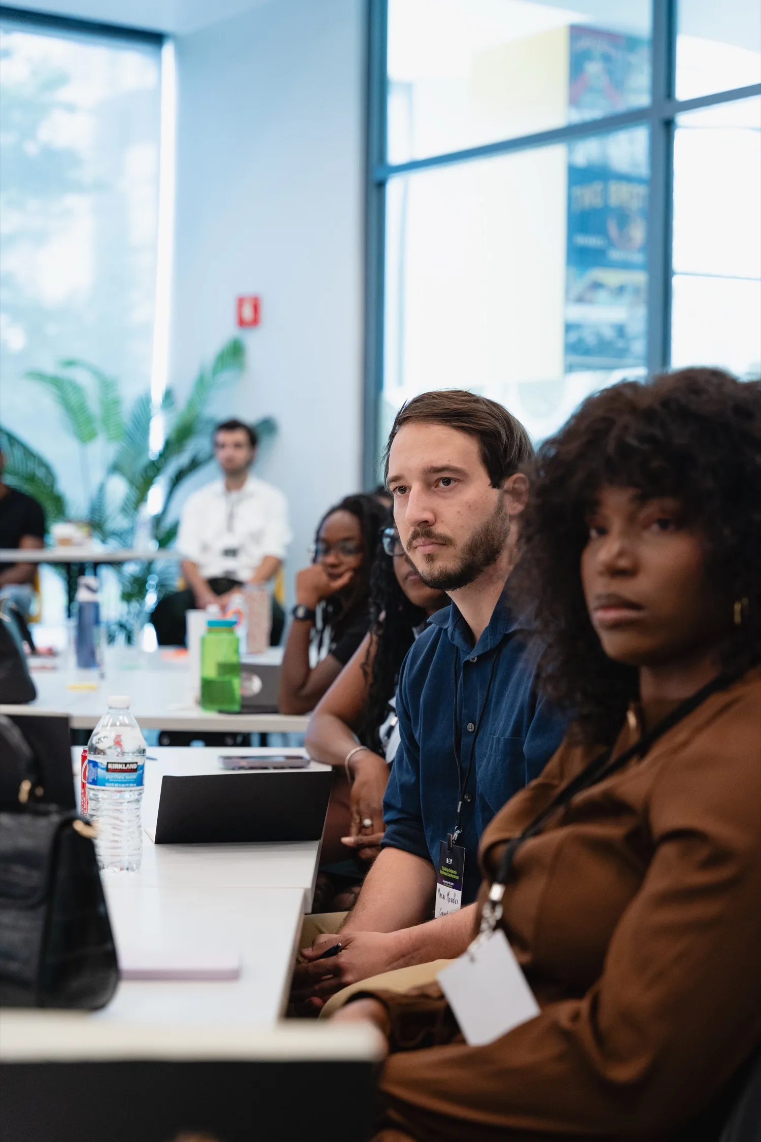 Participants listening during a session at a Building Our Tech conference
