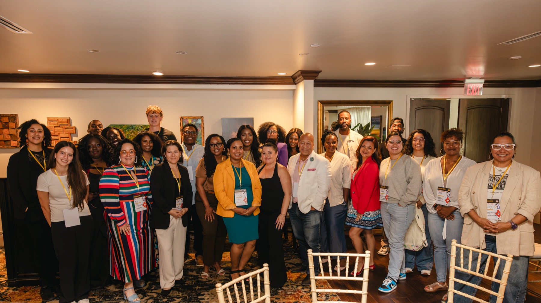 Guests gathered at a Building Our Tech community event in Orlando