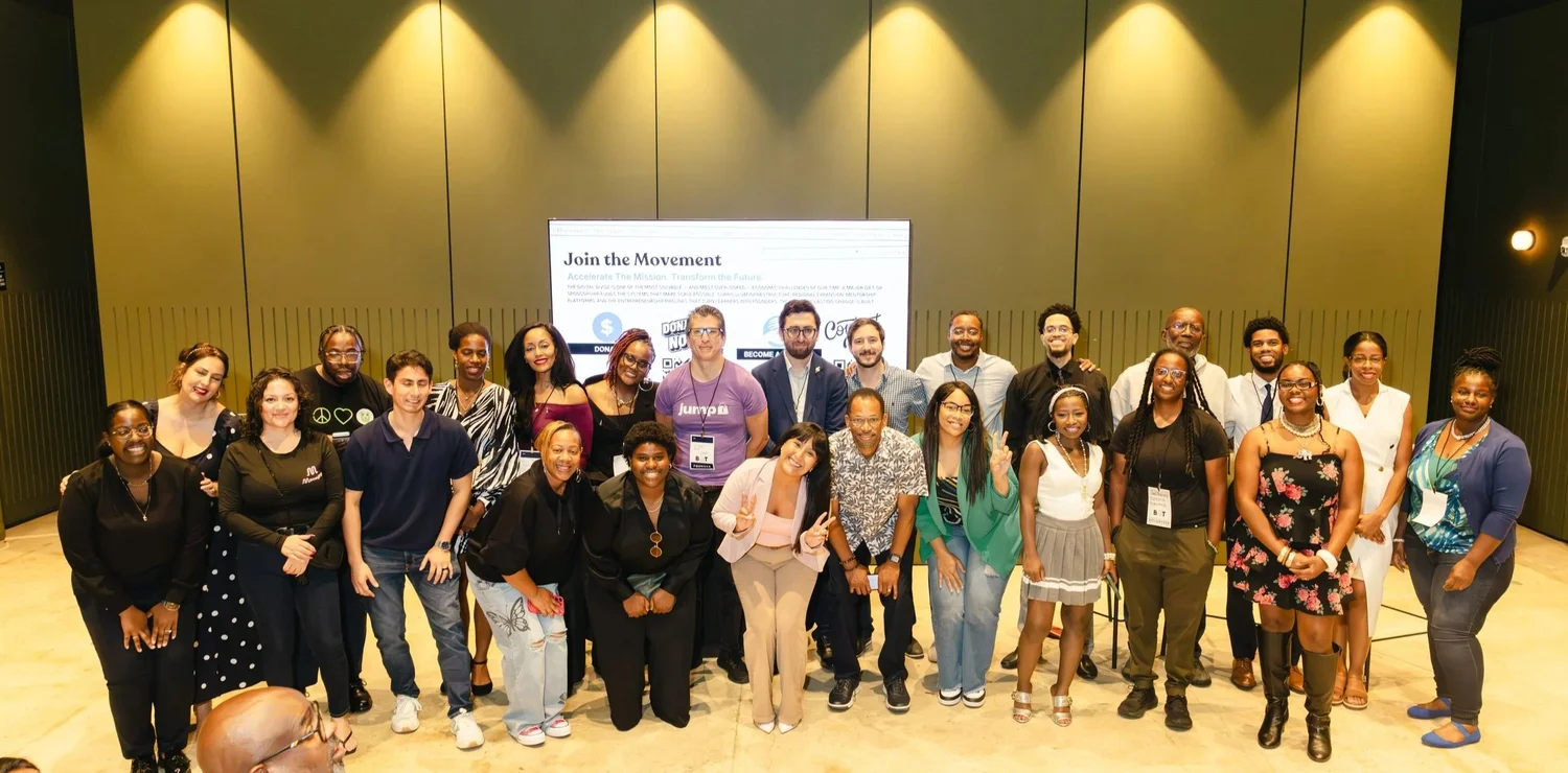 Founders and members of the Building Our Tech community together at a Join the Movement event in Orlando